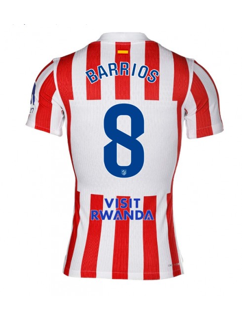 Muži Futbalové oblečenie Atletico Madrid Pablo Barrios #8 2025-26 Krátky Rukáv - Domáci Muži Futbalové oblečenie Atletico Madrid Pablo Barrios #8 2025-26 Krátky Rukáv - Domáci